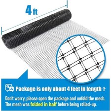 7 ft. x 100 ft. x 3/4 in.. Black Plastic Bird Netting for Vegetable Tree & Fruit picture