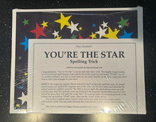 Vintage Dave Goodsell You're The Star Spelling Magic Trick New Sealed Rare NOS picture