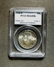 1948  d Franklin Half Dollar 50C PCGS MS64 FBL (Full Bell Lines) - Early date picture