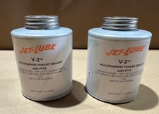 2x Pack 1LB / 16oz Jet-Lube V-2 Multipurpose PTFE Pipe Thread Sealant NSF P1 picture
