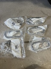 6 NEW Truck-Lite 60703 60 Series Oval Lamp Light Chrome Plastic Grommet Cover picture