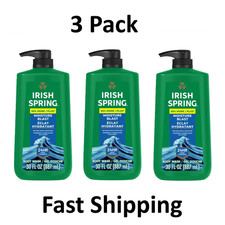 Irish Spring Moisture Blast Body Wash for Men Large 30 fl oz Bottle each--3 Pack picture