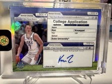 Topps 2024-25 Bowman University Chrome Kon Knueppel Duke CAA-KK Auto picture