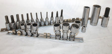 Snap On Tools Mixed Socket Lot 23pc. 1/2 & 3/8 Drive, Swivel and Hex Allen picture