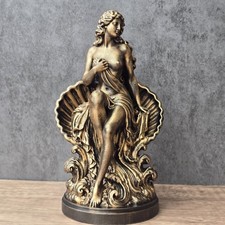 Aphrodite Shell Throne Statue Greek Goddess Sculpture Pagan Home Decor Gift picture