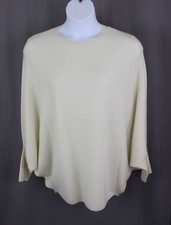 J. McLaughlin NWT Women's Off White 100% Cashmere Long Sleeve Rudd Sweater XL picture