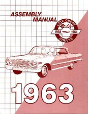 1963 Chevrolet Belaire, Biscayne, Impala Factory Assembly Manual picture