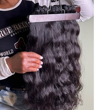 Raw Indian Human Hair Bundles Virgin Unprocessed Weave Extension picture