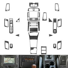 44Pcs Carbon Fiber Full Interior Set Dashboard Cover For Cadillac CTS 2003-2007 picture
