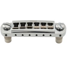 Wilkinson Chrome 52.5mm Adjustable Pigtail Wraparound Bridge For LP SG Guitar picture