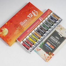 Holbein Artists Gouache Irodori Autumn 12 Color Paint Set 15ml G753 Japan picture