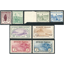 FRANCE N°148 TO 155 COMPLETE SET 1ST ORPHAN NEW STAMPS**/* SIGNED BROWN picture