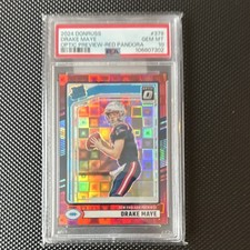 Panini 2024 Donruss Drake Maye #379 Rated Rookie Red Pandora PSA 10 Pats picture