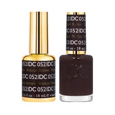 DND DC Gel Polish & Nail Polish Set - Walnut Brown #052 0.6 oz each picture
