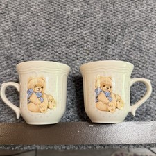 Tienshan Country Bear Stoneware Mugs Cups Set Of 2 picture