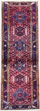 Vintage 3x10 Runner Tribal Geometric Hand Knotted Wool Karajeh Rug Oriental Area picture
