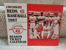 MLB Cincinnai Reds 1987 Season Ticket Calander Preowned picture