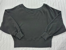 NWOT Aerie Wide Neck off the shoulder Pullover Sweatshirt Cotton Size XL picture