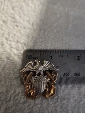 WW2 Sterling  Silver Cap Badge REAL THING ---WW2 Items Are Getting Rare Buy Now picture
