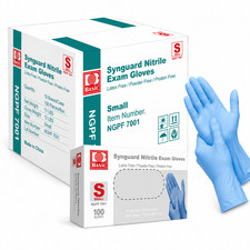 1000 Small Blue Nitrile Exam Gloves, 3.5 Mil, Latex-Free PAST DATE 06/2026 picture