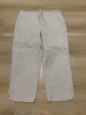 Talbots Petites Signature Khaki Capri Pants Size 8P Heritage Side Zip picture