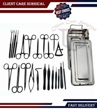 Blepharoplasty Instruments Set - Black | Plastic & Eye Surgery Kit with Box picture