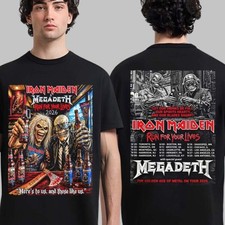 Iron Maiden X Megadeth Run For Your Lives 2026 Tour Eddie And Vic T-shirt picture