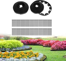 100ft,1.5in Tall Landscape Edging Kit with 90 Spikes Not Digging Edge Border picture