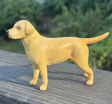 Vintage Beswick Yellow Lab Labrador Dog Ceramic Figurine Made In England L 5” picture
