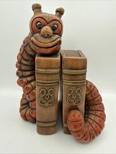 Vtg Bookworm Bookends 1971 Progressive Art Cheshire Cat Alice Wonderland READ picture