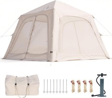SUNYRISY Winter No-Floor Inflatable Camping Tent for 4-6 Person with Hand Pump picture