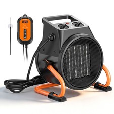 VEVOR Greenhouse Heater 1500W Electric PTC Space Heater w/ Thermostat Adjustable picture