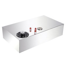 17 Gallon Fuel Cell Aluminum Fuel Tank with Level Sensor Silver picture
