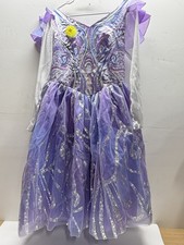 Deluxe Wicked For Good Kids Glinda Purple Dress Halloween Costume (M 7-8) picture