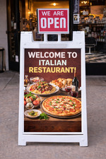 A-Frame Sign Topper For Plasticade Signicade Holds 8.5 x 11 Inserts Double Sided picture