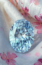 4.20 CT Natural Blue Diamond 9x12 mm 1 Pcs Oval Cut VVS1 D Grade Certified. picture