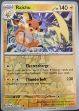Raichu (064/193) Reverse Holofoil Uncommon NM PAL Paldea Evolved Pokemon TCG picture