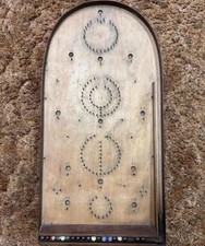 Rare Vintage Kittinger Ancient Bagatelle Wood Tabletop Pinball Game Complete picture