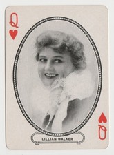 Lillian Walker circa 1916-20 MJ Moriarty Silent Film Star Playing Card QH picture