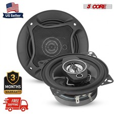 5Core Coaxial Car Door Speakers 4” Pair 250W 4Ohm 2 Way Woofer Audio w Tweeter picture
