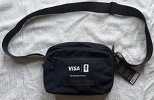 TIMBUK 2 Flight Crossbody Satchel Jet Black OS 1075-3-6114 VISA FIFA World Cup picture