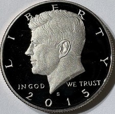 2015 S Kennedy Half Dollar  Perfect Proof Candidate? CN-Clad San Francisco 50c picture