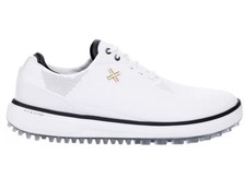 NEW PAYNTR Match Day SC Spikeless Golf Shoes Men's Size 8 White/Black picture