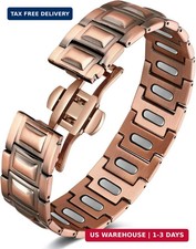 Copper Magnetic Therapy Bracelet for Men with 5X Strength Magnets,99.99% Pure Co picture