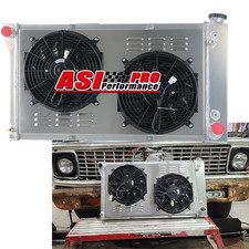 CC369 3 Rows Radiator+Shroud Fan For 1967-1972 Chevy C/K C10 C20 K10 K20 Pickup picture