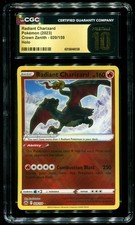 CGC Pristine 10 Radiant Charizard Holo Crown Zenith 2023 Pokemon Card #020 picture
