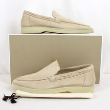 Aurelien Lady Yacht Suede Loafers In Light Beige  - Women's Size EU 40 / US 9 picture