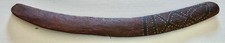 Vintage Handcrafted Hardwood Boomerang 27” Old Patina Tribal Ethnographic Decor picture