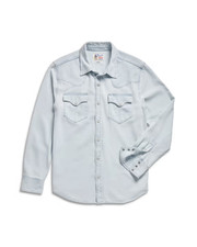Tecovas Men's Denim Long Sleeve Pearl Snap Western Shirt picture