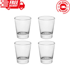 4 Pack Shot Glass Bulk Set Heavy Base, Whiskey Shot Glasses, picture